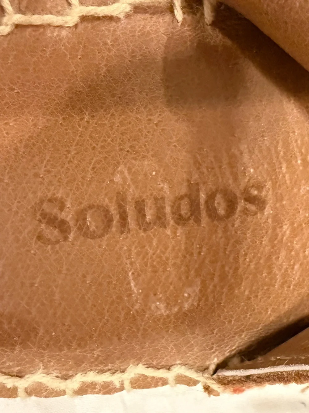 Soludos Eden Espadrille Sandals Camel Tan Leather Ankle Strap Size 8